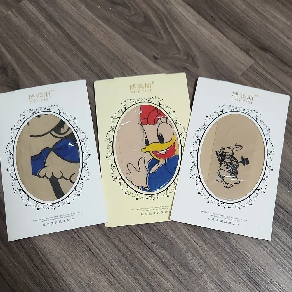 Unique Three Bofeisi Character Printed Pantyhose